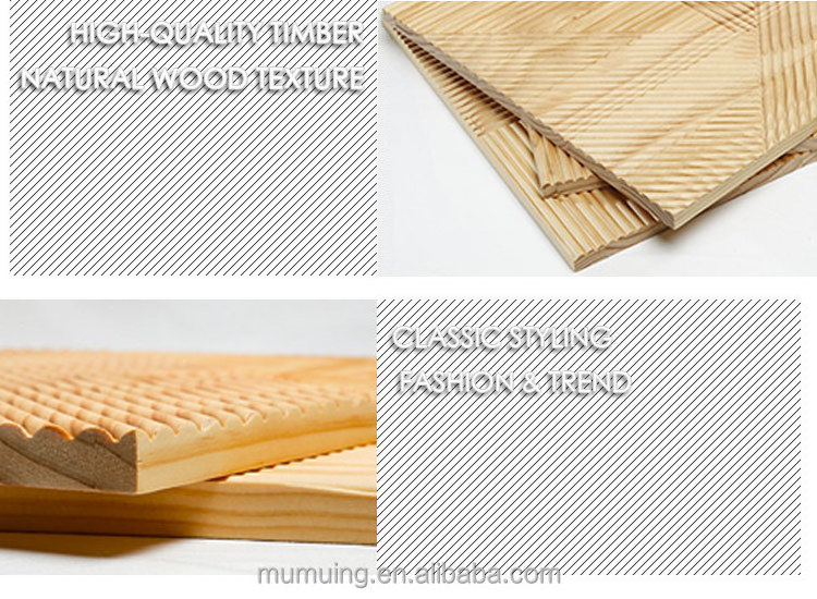 MUMU Other Boards Factory Solid Wood Covering Slat 3D Interior Decoration Wall Cladding Panel for Home Decorative