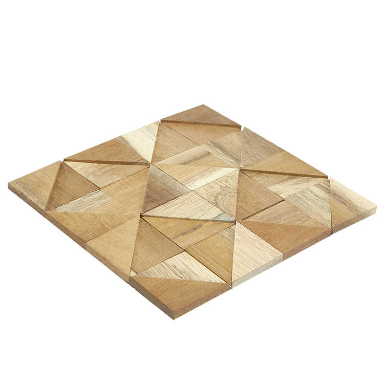 MUMU Subway Hexagon Herringbone Wood Mosaic Art Peel and Stick Backsplash Irregular Modern Floor Wall Tiles Wooden Mosaic