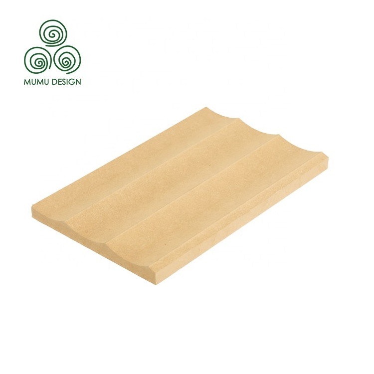 MUMU Flexible Natural Real Timber Home Decor Solid Wooden Batten Decoration Wood Ceiling Panel