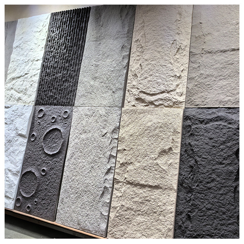 MUMU DESIGN Exterior 3d Artificial panel faux decoration polyurethane PU stone wall panel