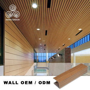 MUMU French Design Solid Wood Veneer PVC Wall Cladding Ceiling Panels for House Building Boards