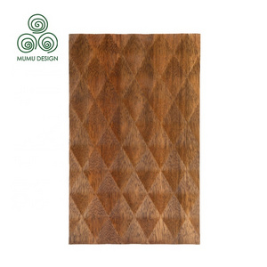 MUMU Decorative Covering Wavy Customised French Belgian Wainscoting Fluted Flexible Wall Panel