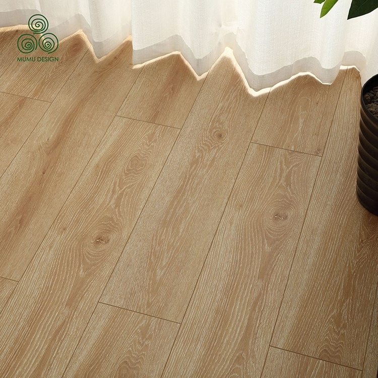 MUMU French 12mm Oak Herringbone Chevron Floor Price Laminate Parquet Natural Wood Flooring