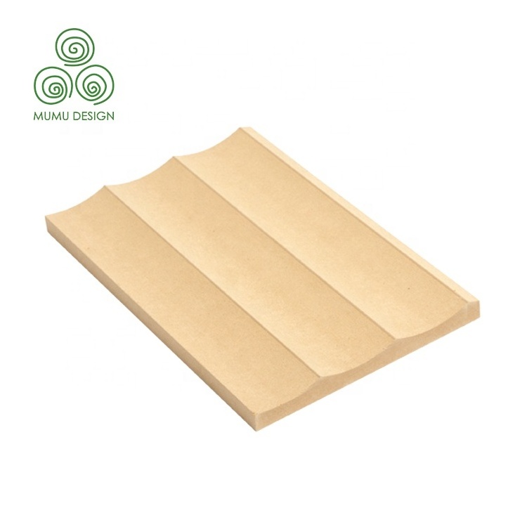 MUMU Flexible Natural Real Timber Home Decor Solid Wooden Batten Decoration Wood Ceiling Panel