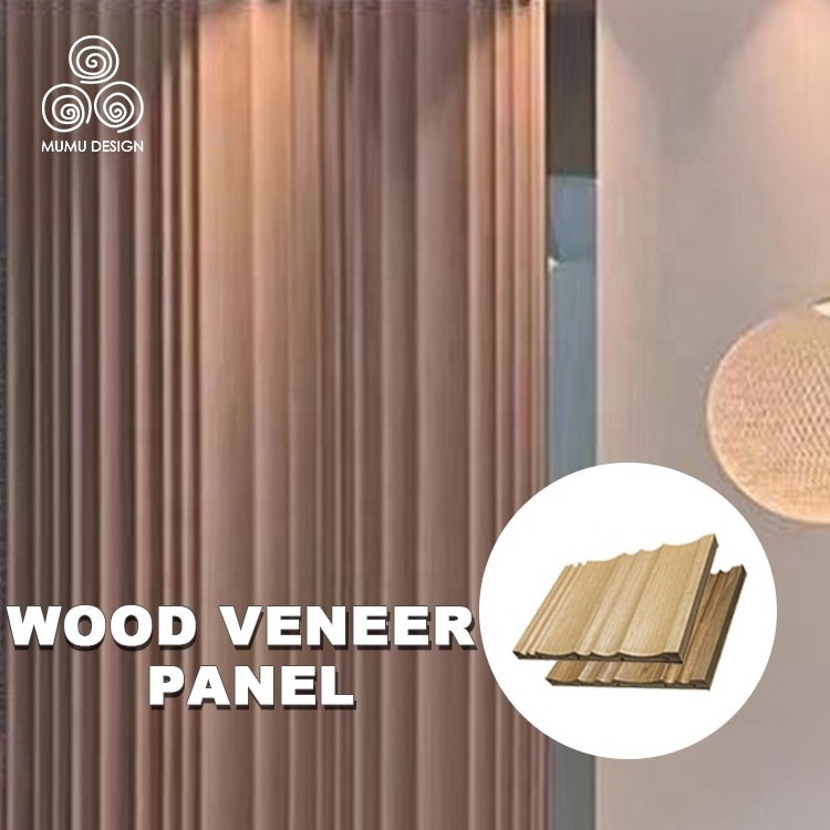 MUMU Club Interior Luxury Decorative Material Building Board Solid Wall Panel Pine Wood Veneer Planks