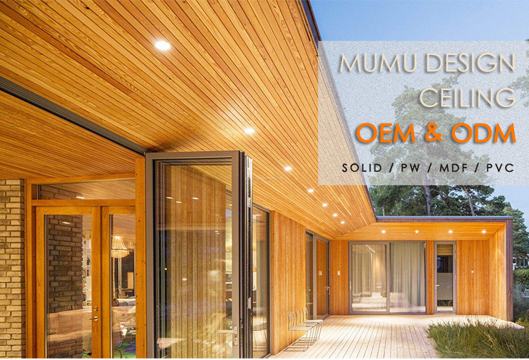 MUMU French Design Solid Wood Veneer PVC Wall Cladding Ceiling Panels ...