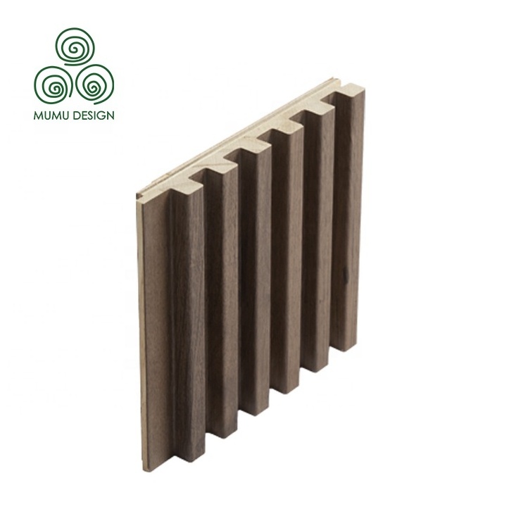 Wainscoting Wall Cladding Sheet Wave Modern Embossed Design Decorative PVC Wood Ceiling Board