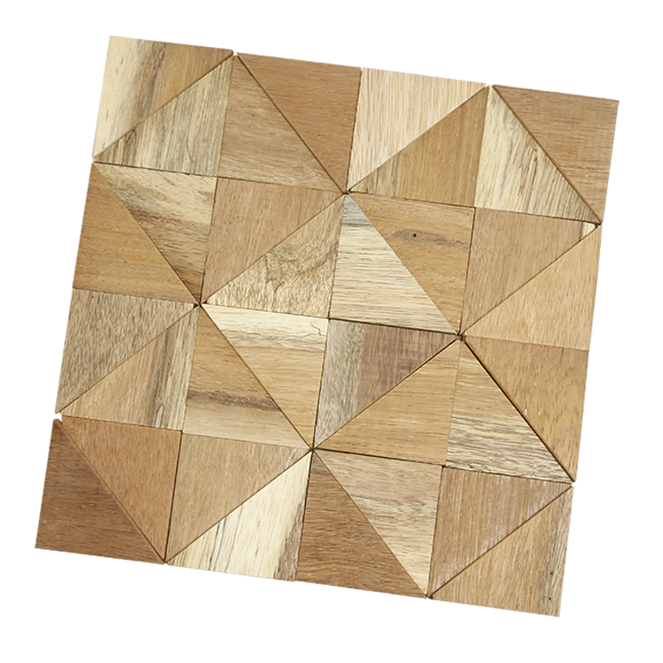 MUMU Subway Hexagon Herringbone Wood Mosaic Art Peel and Stick Backsplash Irregular Modern Floor Wall Tiles Wooden Mosaic