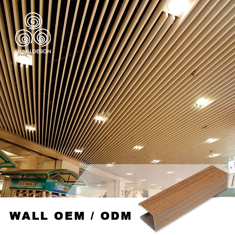 MUMU French Design Solid Wood Veneer PVC Wall Cladding Ceiling Panels for House Building Boards