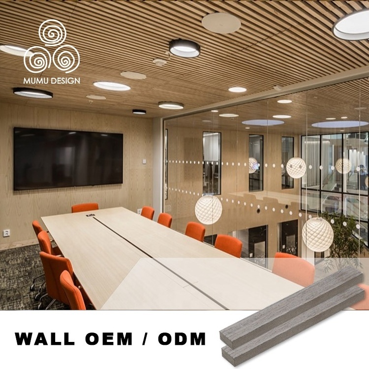 MUMU Solid Wood PVC MDF 3D Effect Stretch Ceiling for House Roof Aluminum Ceiling Panels Decoration