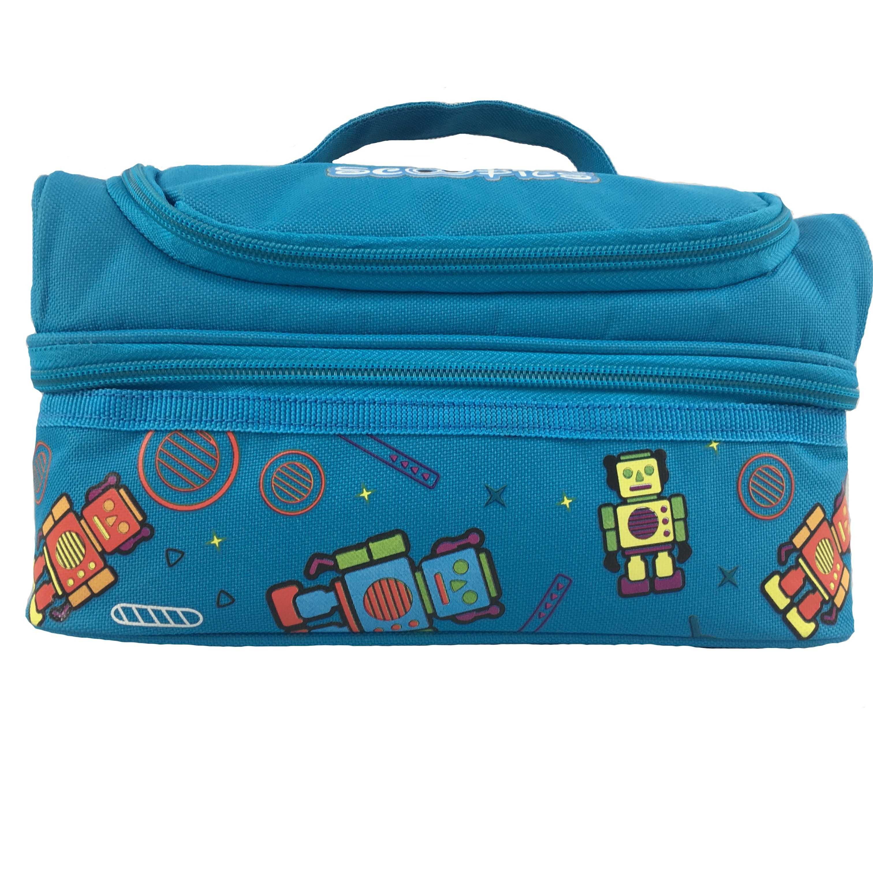 Popular Blue Smiggle Lunch Bag Insulated 600D Back-to-School Cooler Bags Thermal Children's Food Storage Including Ice Pack