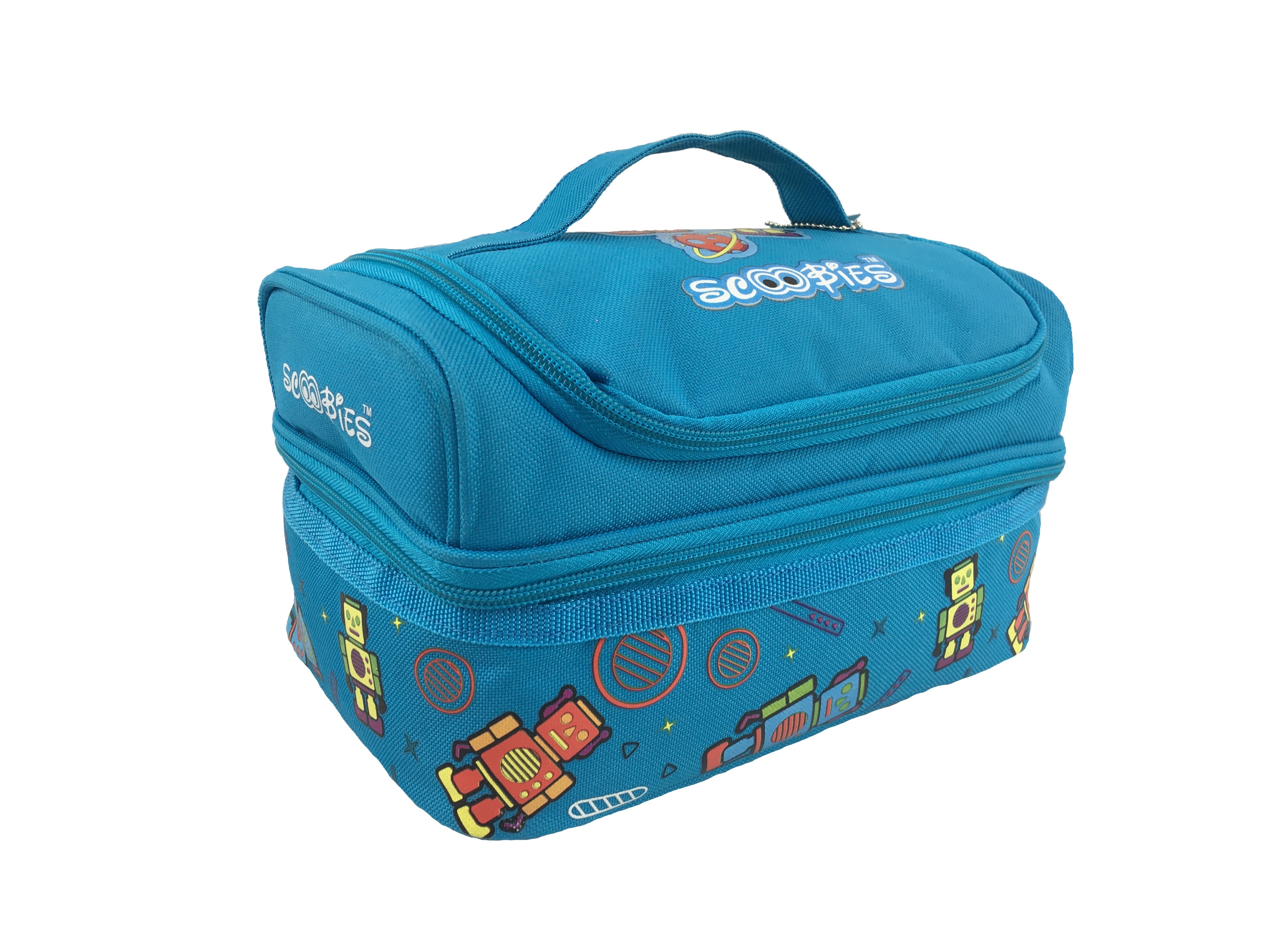 Popular Blue Smiggle Lunch Bag Insulated 600D Back-to-School Cooler Bags Thermal Children's Food Storage Including Ice Pack