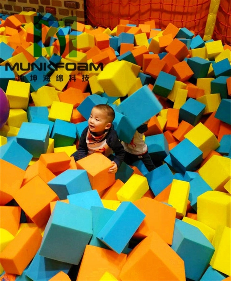 New Product Ideas 2023 Gymnastics Sponge Foam Cubes, Fire Proof Foam Pit Blocks for Trampoline