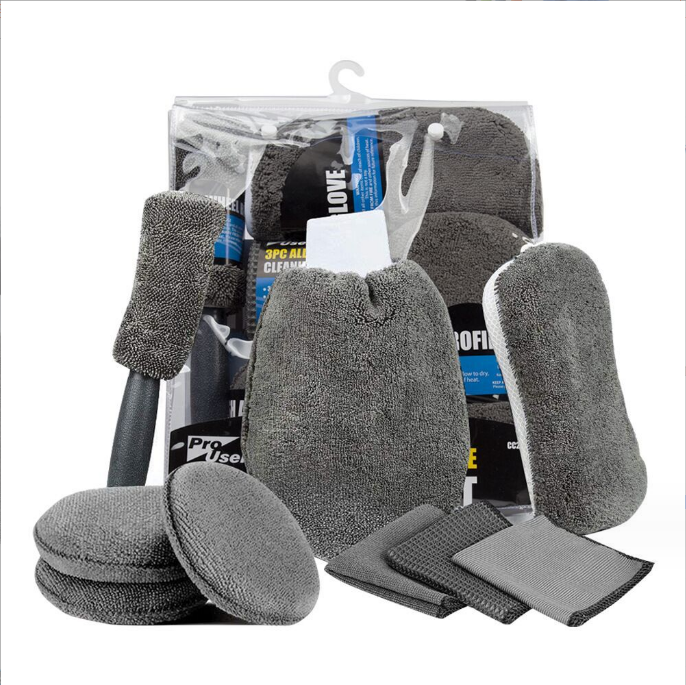 Cleaning tool set Support customized set of products 650gsm thickened car cleaning rags