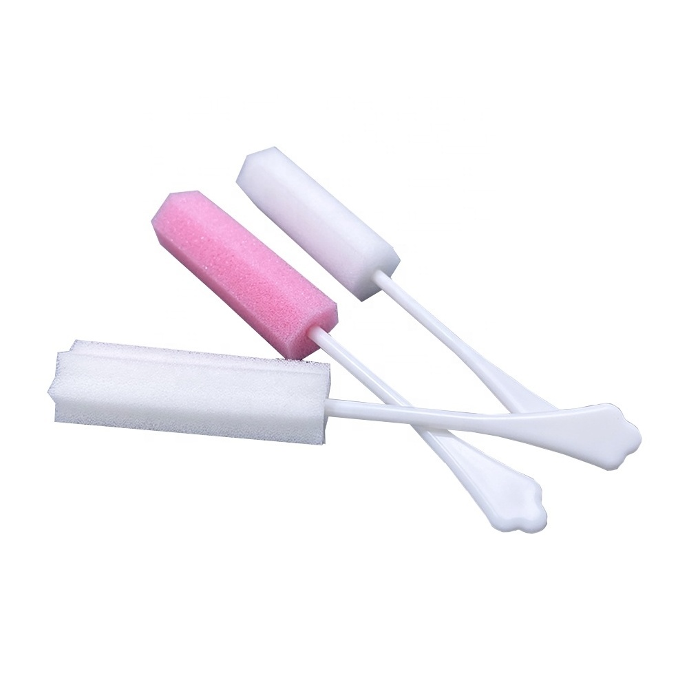 Disposable Polyurethane Colorful PU Sponge Swabs After Sex Medical Vaginal Foam Brush Cleaning Brush Round Cleaning Up Brush