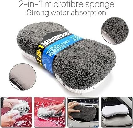 2023 New Water Flow Pole Car Wash Brush Sponge with short and long handle auto detailing tool rim tire cleaning car brush kit