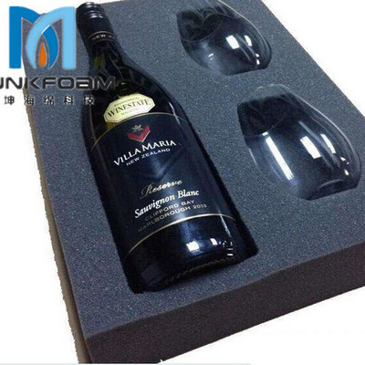 Die cut foam Ixpe packaging insert bottle foam insert for wine glass packaging foam