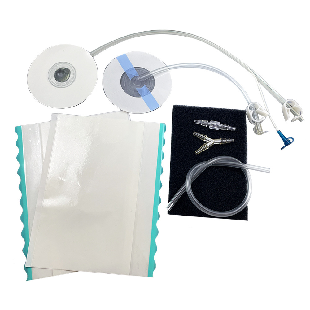 Disposable Negative Pressure Wound Vacuum Therapy Dressing Suction System Sponges NPWT Pump Black Foam Dressing Surgical PRP Kit