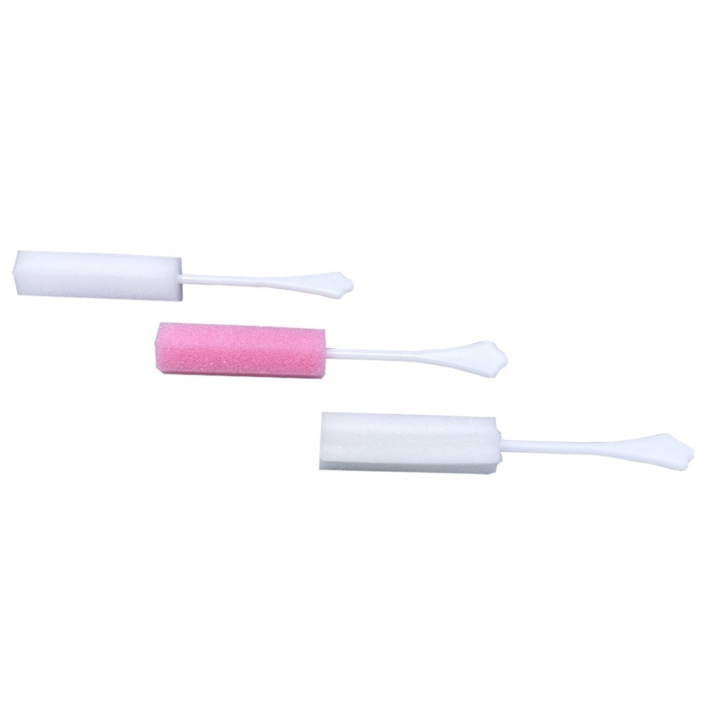 Disposable Polyurethane Colorful PU Sponge Swabs After Sex Medical Vaginal Foam Brush Vaginal Cleaning Sponge Stick