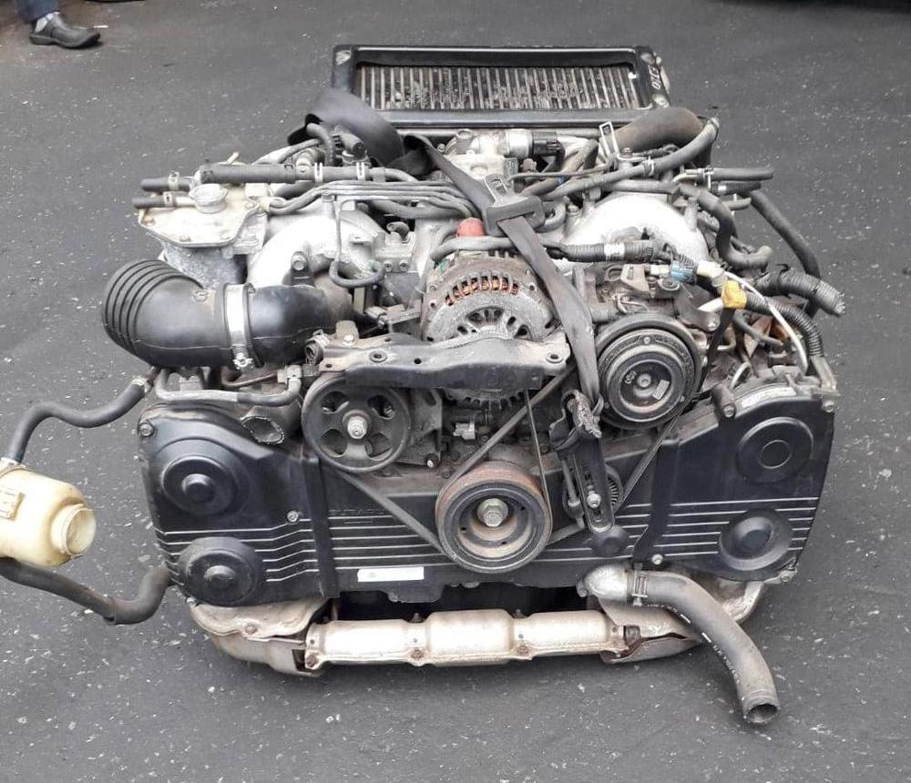 JDM USED ENGINE EJ20 TWIN TURBO - ENGINE WITH AUTOMATIC TRANSMISSION - FOR LEGACY TYPE