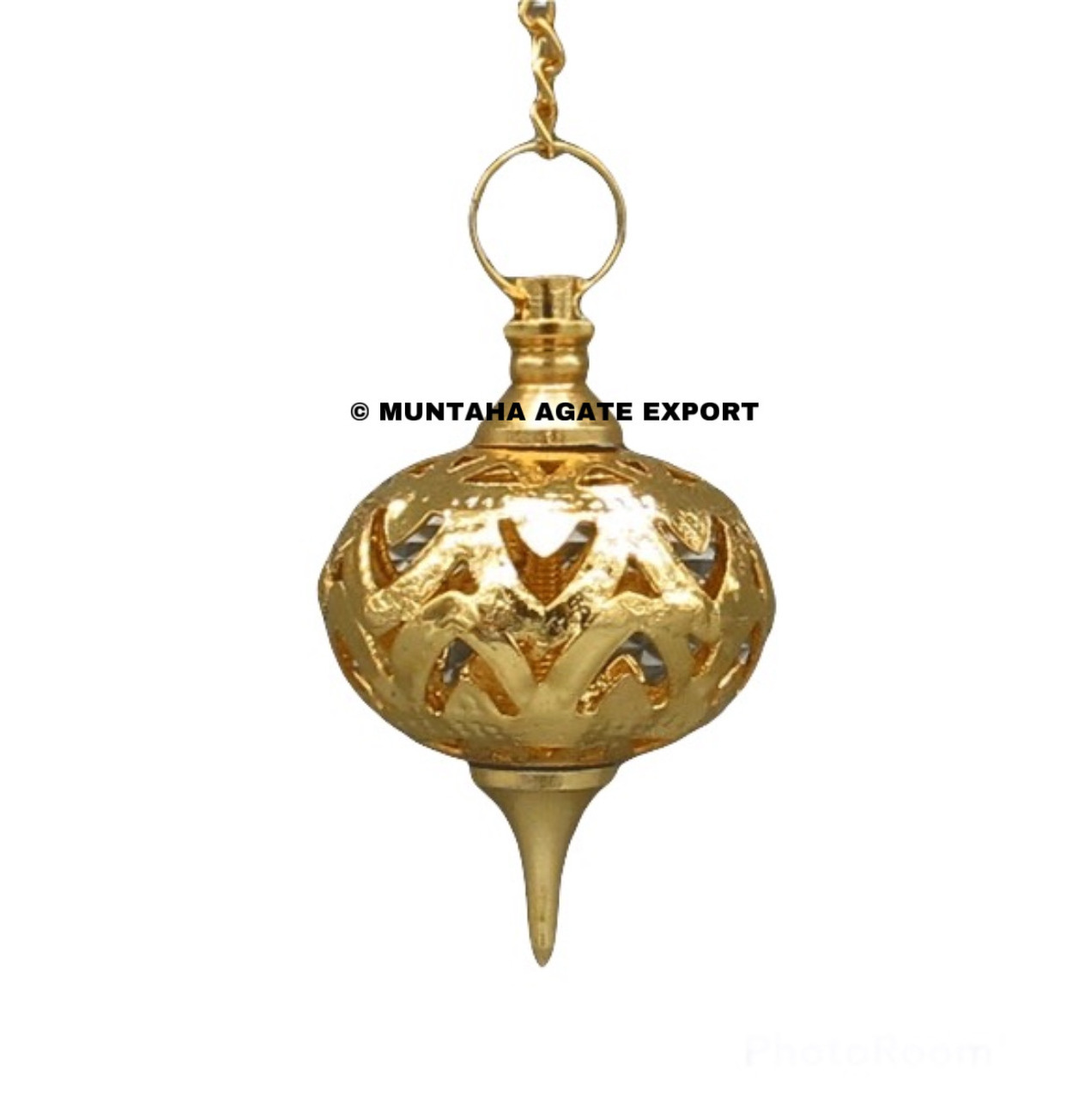 Metaphysical Pot Chamber Gold Plated Dowsing Pendulum Buy Wholesale Brass Metal Pendulum From Muntaha Agate