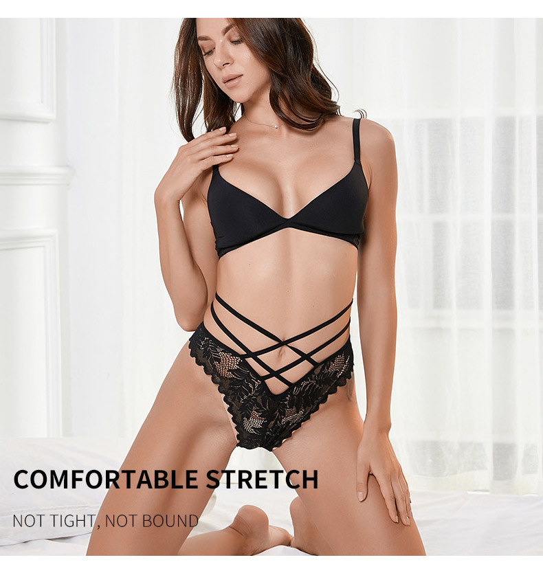 Transparent T-Back See Through Erotic Lingerie Underpants Women's Lace Thongs Sexy Underwear Panties