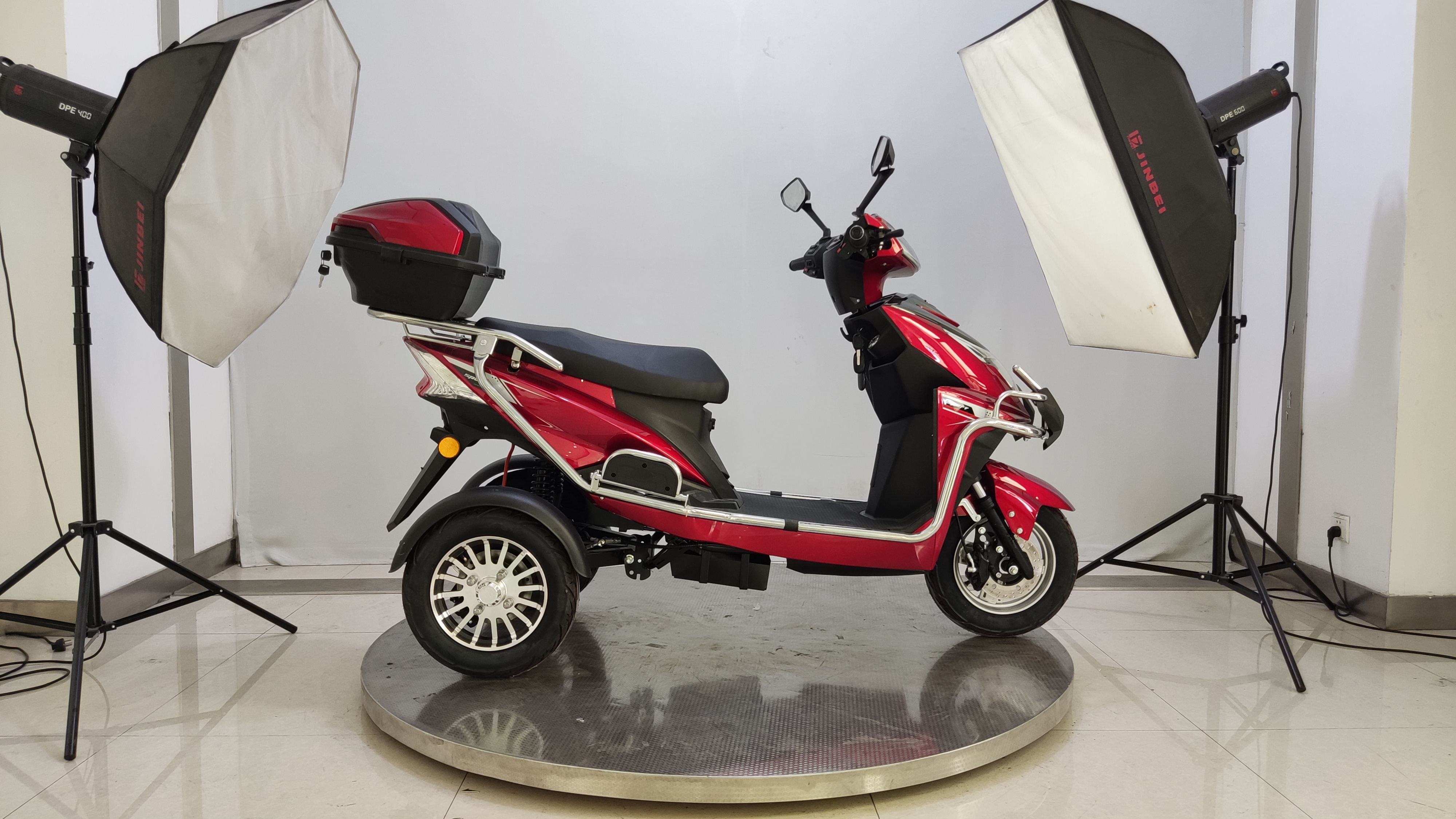 Vimode 1000w 72v electric scooter tricycle 3 three wheel low speed disability safty with baby seat 3 seats for adults