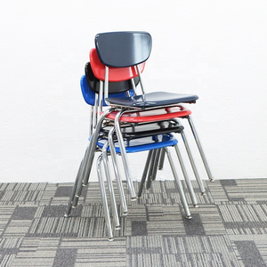 Factory Direct Sale High Quality Metal Frame Plastic Student Desk And Chair School Furniture In School Sets