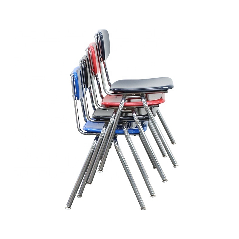 Factory Direct Sale High Quality Metal Frame Plastic Student Desk And Chair School Furniture In School Sets