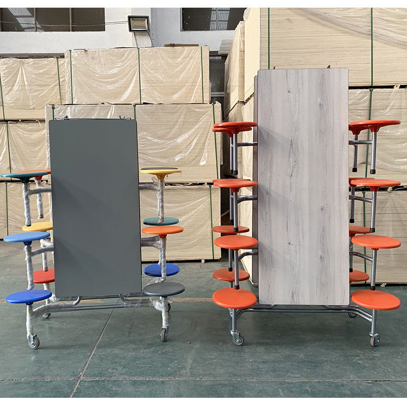 Plastic Hot  School Chair With Casters Of School Furniture Table And Chair