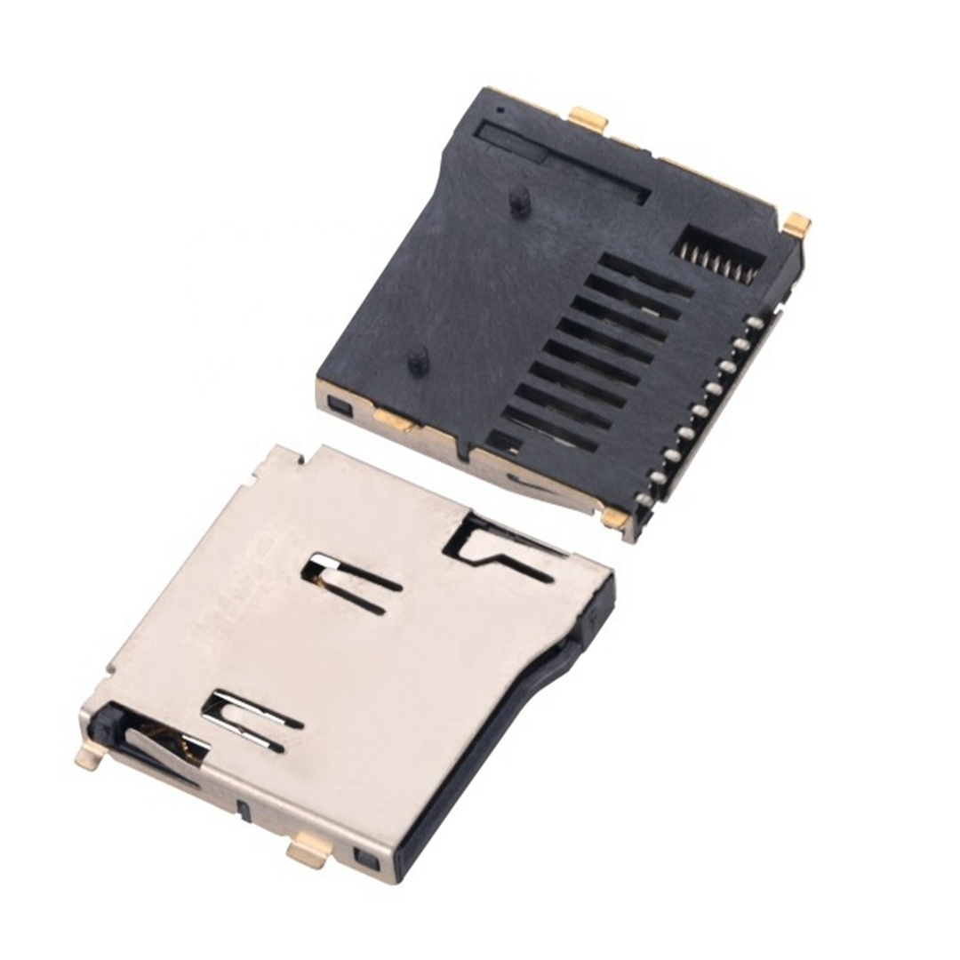 MUP sd card Connector 8PIN TF card PUSH PUSH mini sd card holder Memory socket for phone pos Iot hot sale in Asia India Thailand