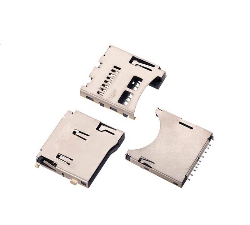 MUP sd card Connector 8PIN TF card PUSH PUSH mini sd card holder Memory socket for phone pos Iot hot sale in Asia India Thailand