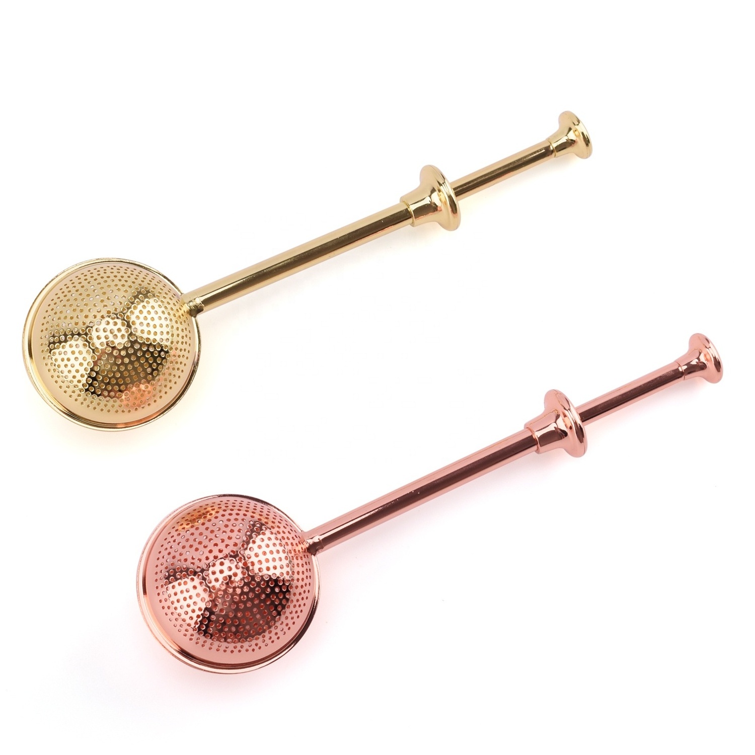 Fine Mesh Gold Tea Ball Strainer Stainless Steel Tea Infuser for  Loose Leaf Teas