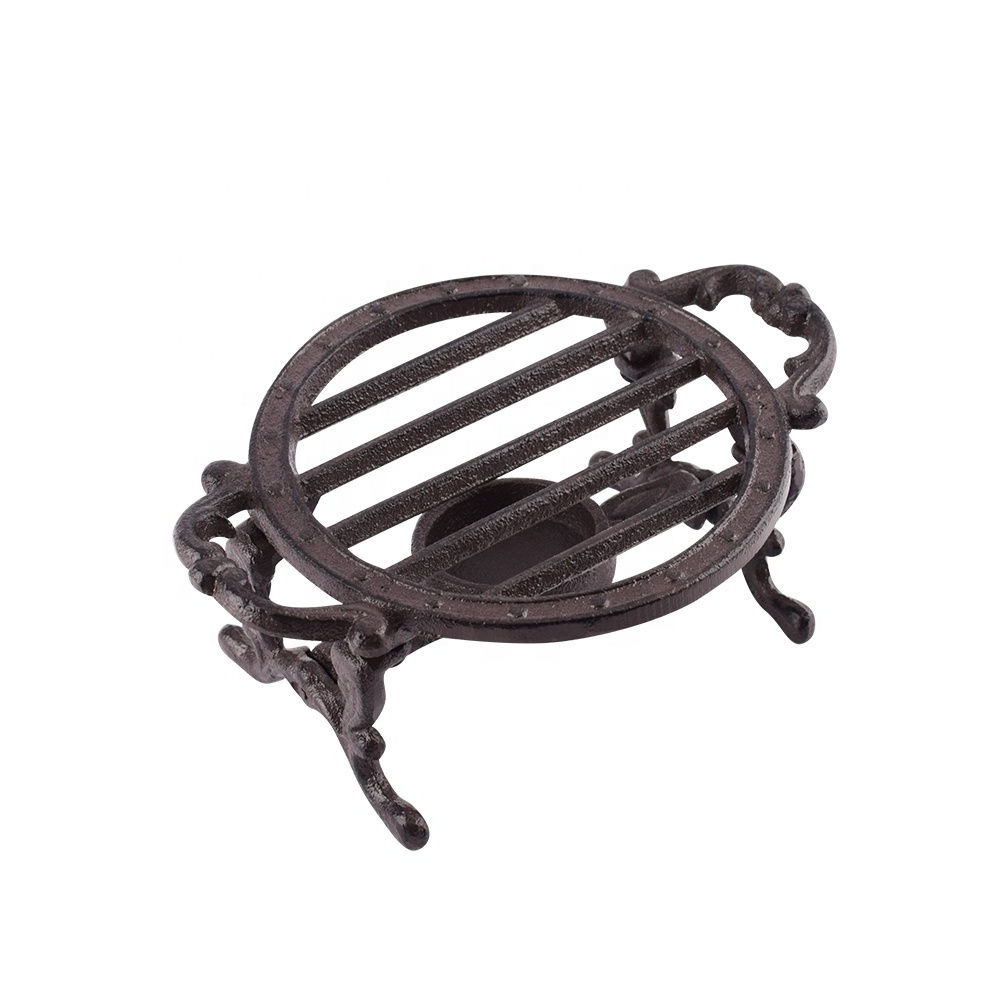 Traditional Sturdy Cast Iron Design Teapot Warmer Using Tea lights