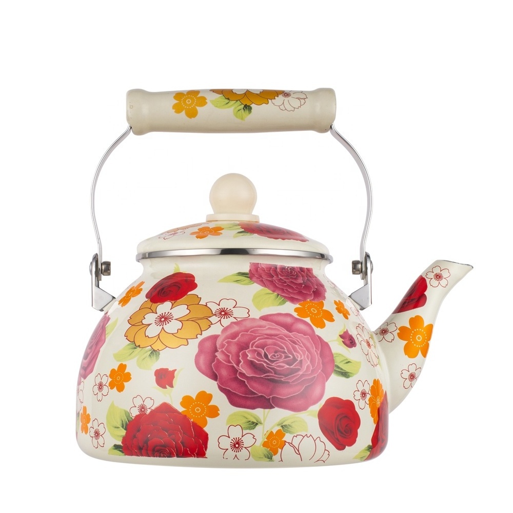 2.8L, 3L Enamel Teapot Porcelain Enameled Tea Kettle for Stovetop and Induction