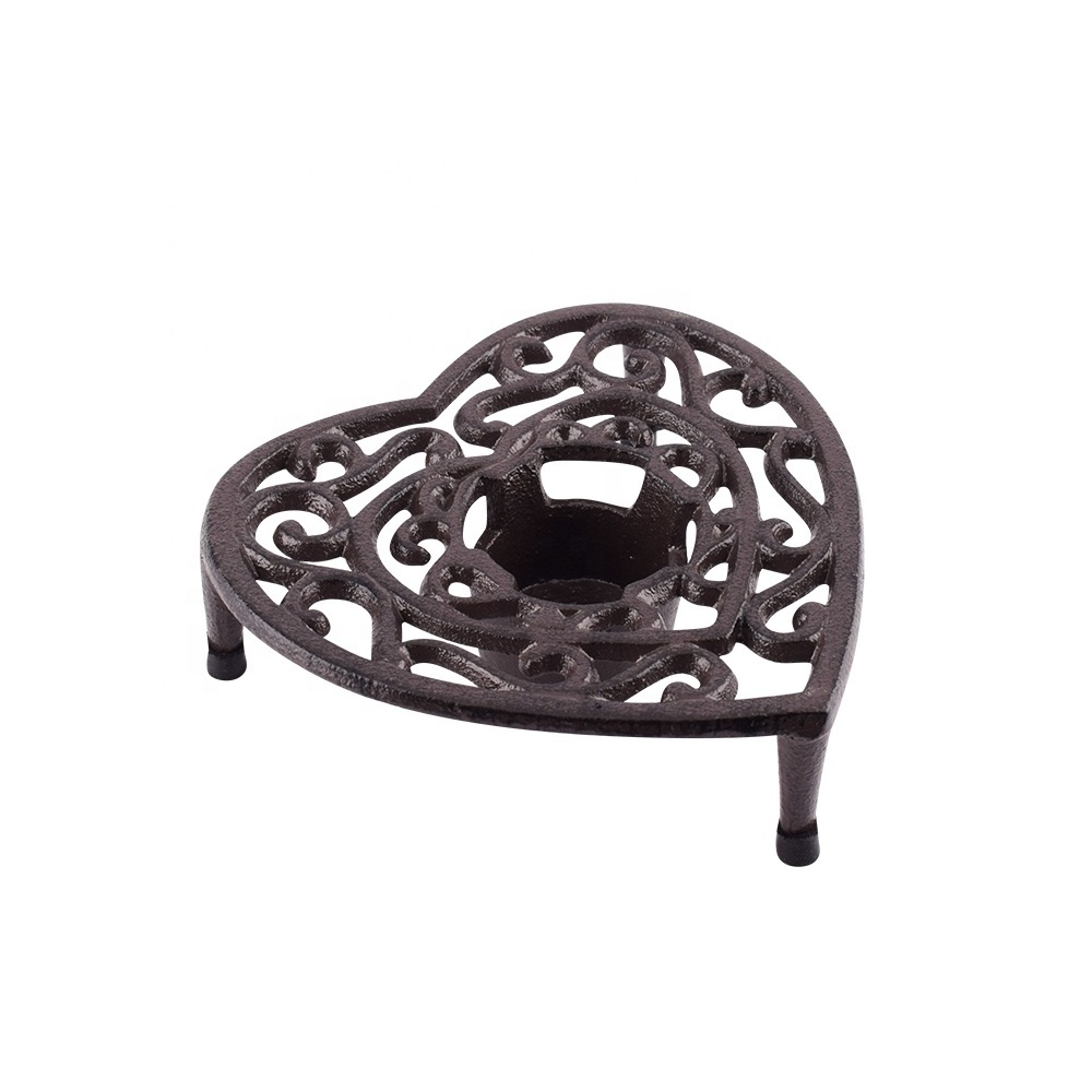 Traditional Sturdy Cast Iron Design Teapot Warmer Using Tea lights