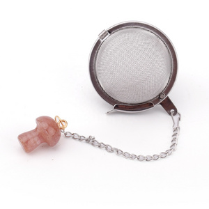 304 Stainless Steel Tea Strainer Crystal Mesh Tea Ball For Loose Leaf Tea