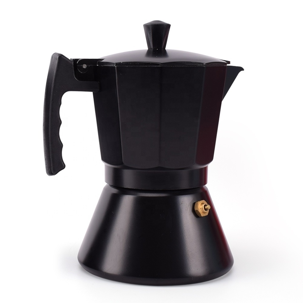 Italian Espresso Coffee Maker Brewer Percolator Stovetop Espresso Maker with Induction Base