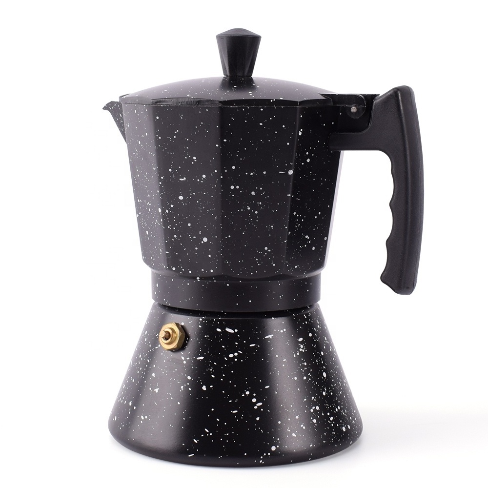 Italian Espresso Coffee Maker Brewer Percolator Stovetop Espresso Maker with Induction Base