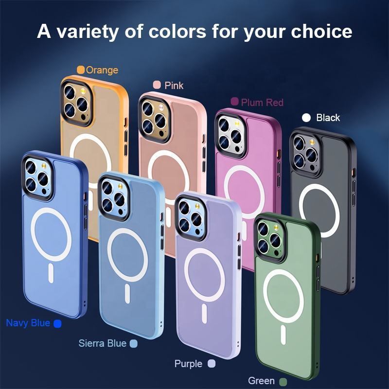 Magsafes  case for iPhone 13 pro max skin feeling matte magnet case for iPhone 13 mini shockproof cover