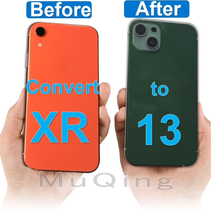 DIY Back housing For iPhone X convert to 12 Pro 13 Pro XR 11 to 12 13 XS Max to 12 Pro Max battery back cover