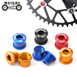 MUQZI Mtb Bicycle Chain wheel Screws Cycling Chain ring Wheel Bolt 7075 Aluminum Alloy Road Bike Disc Screws for Crankset Parts