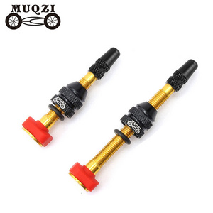 MUQZI MTB Road Bicycle Tubeless Valve 40mm 60mm Aluminum Alloy Tubeless Tire F/V Presta Valve Stem