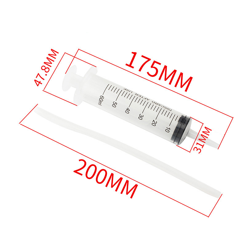 MUQZI Bicycle Tubeless Tire Liquid Injection Tool Sealant Syringe 60ml Vacuum Tire Tube Repair Filling