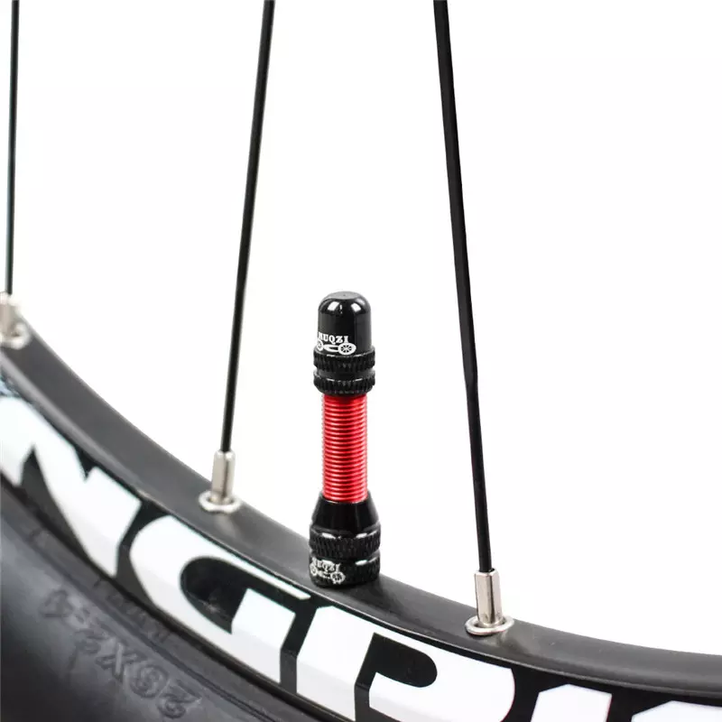 MUQZI Bike Tubeless Schrader Valve Stem MTB Road Bicycle Tubeless Rim Accessories 60mm Bicycle Valve