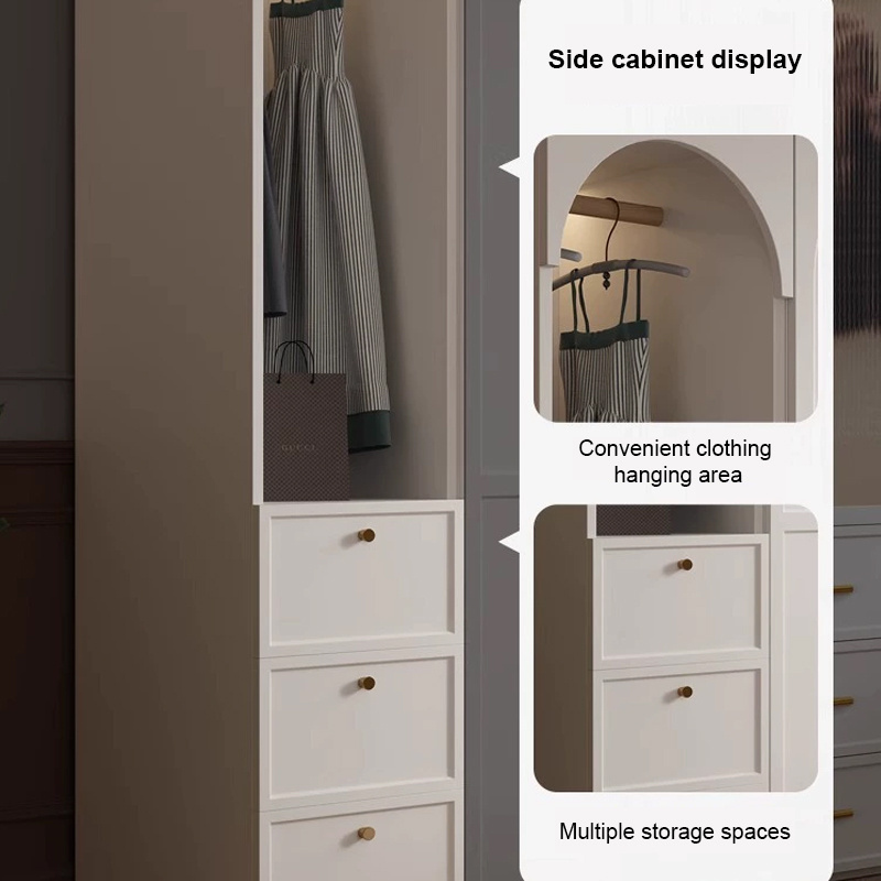 Durable Bedroom Furniture Clothes Combination Cupboards Modern Closet Organizer Wooden Cabinet Wardrobes