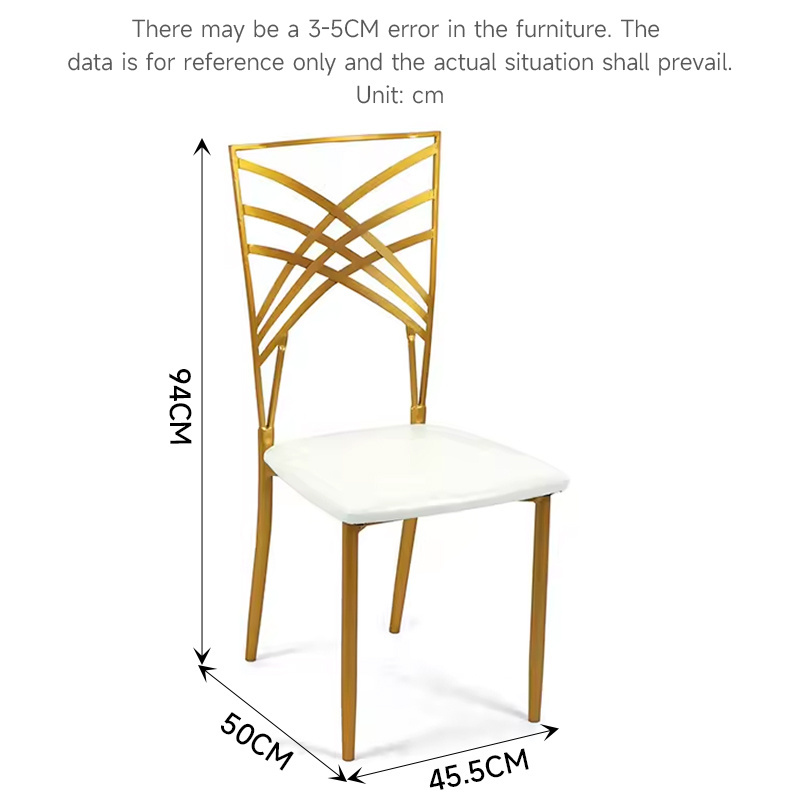 Wholesale Gold Party Throne Chiavari Chairs Stackable Stainless Steel Hotel Wedding Event Chairs