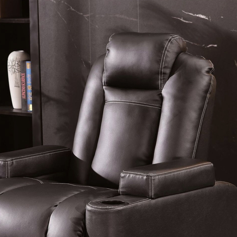 Hot Selling Genuine Leather High-End Comfortable Cinema Sofa Recliner VIP Theater Sofa Recliner