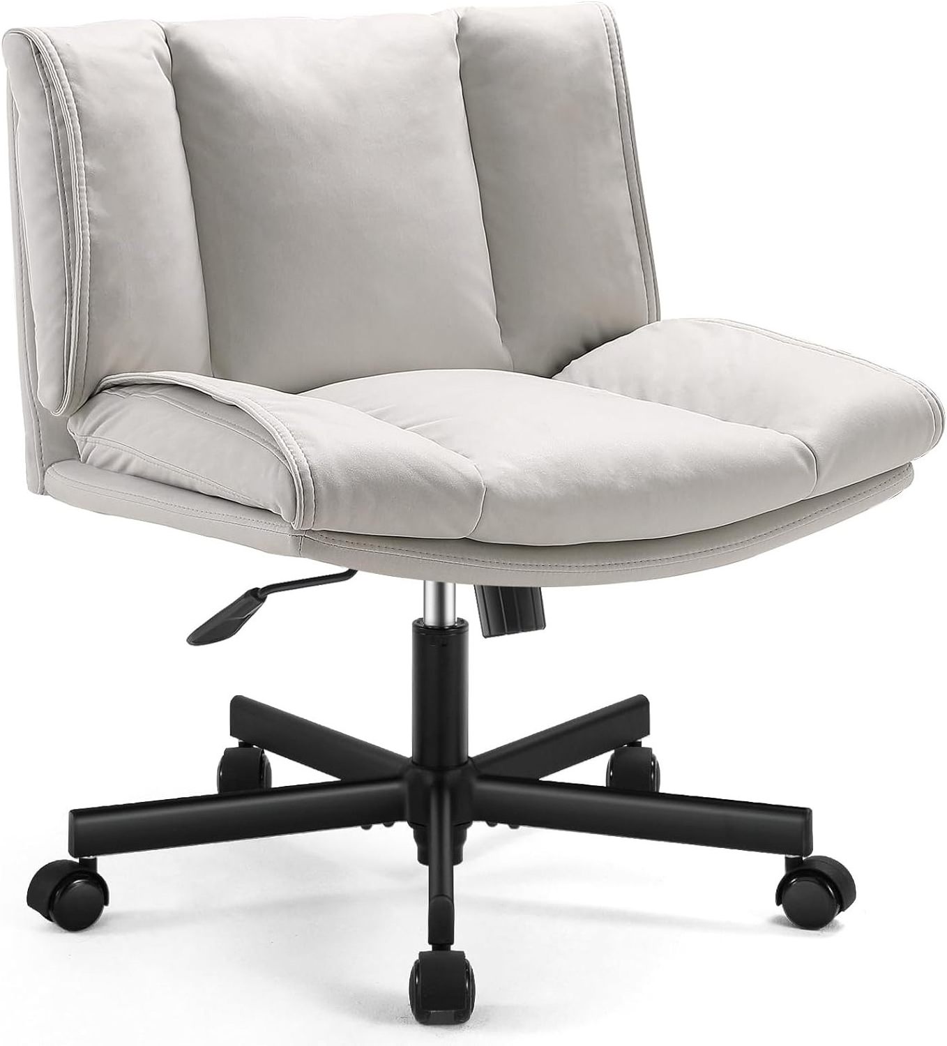 Armless Desk Chairs with Technical Cloth Adjustable Swivel Computer Task Chairs