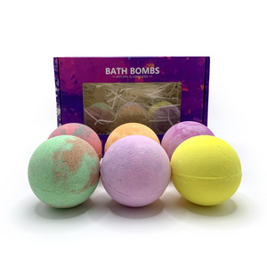 Muran Factory  OEM Customized Wholesale 100% Natural Ingredients Bubble Bath Bombs for Women Gift Set 12 Pcs Bathbombs